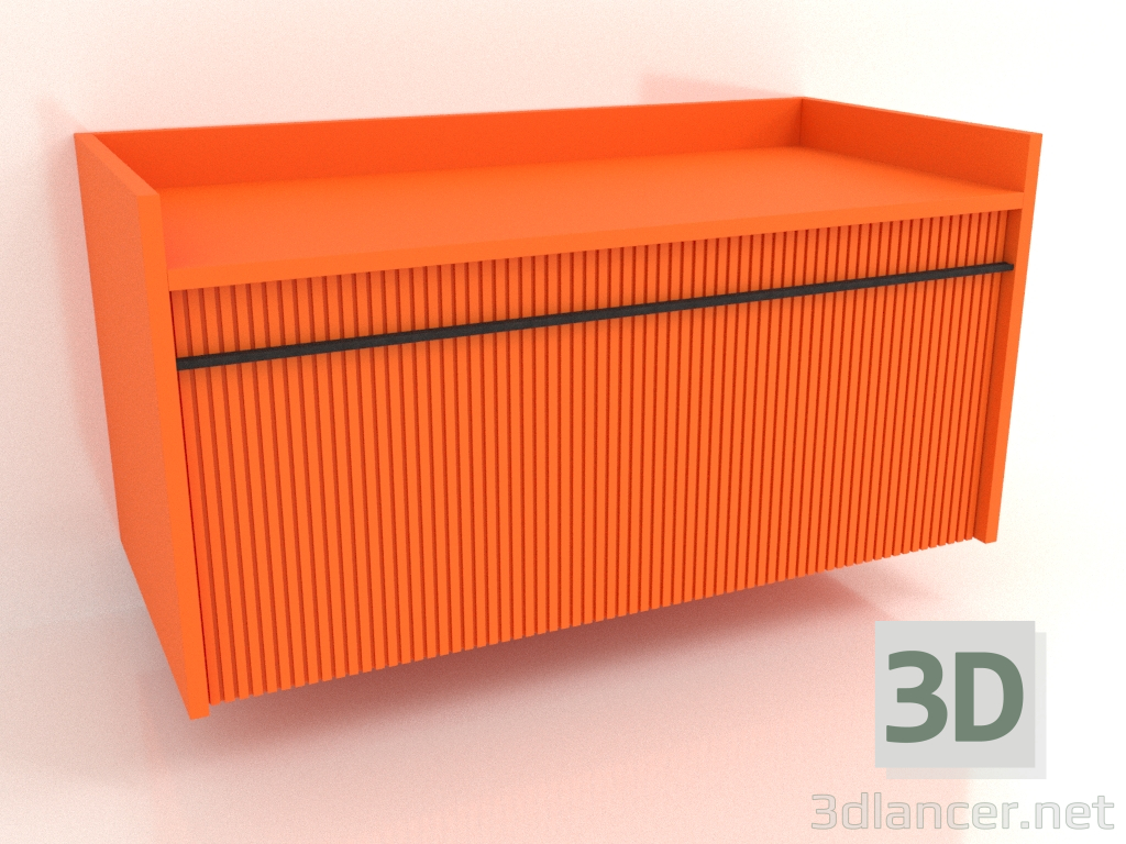 modèle 3D Armoire murale TM 11 (1065x500x540, orange vif lumineux) - preview