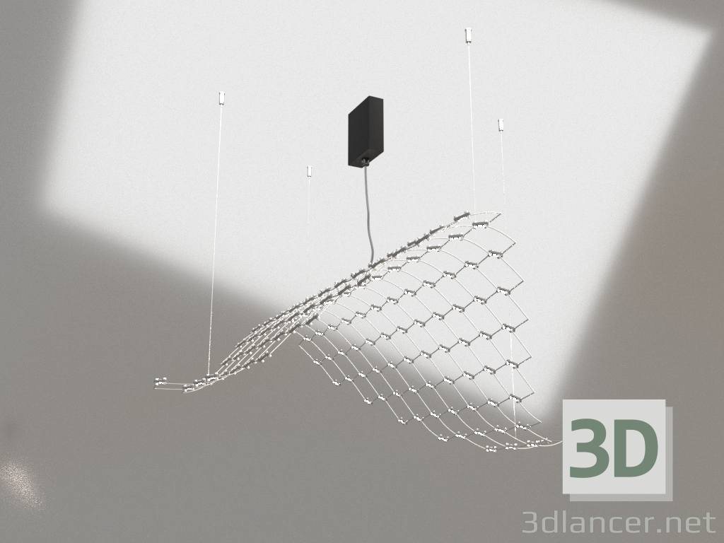 3d model Lámpara colgante MANTA (opción 4) - vista previa