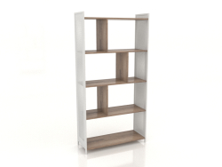 Shelving unit Oslo (walnut-white)