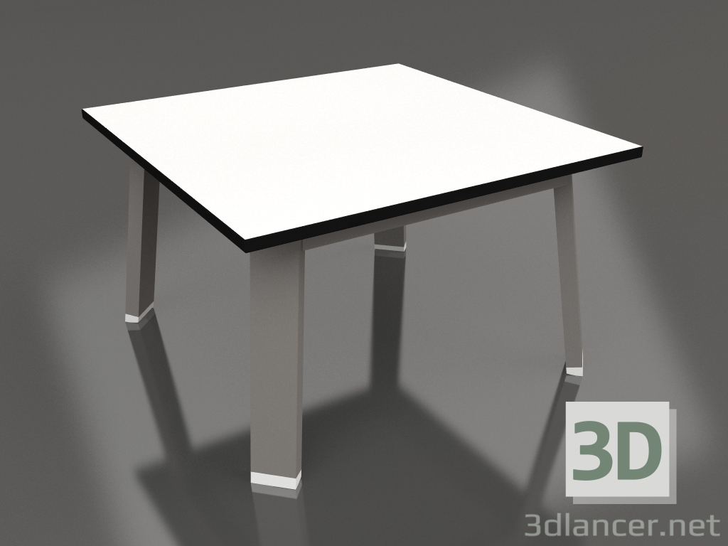 3d model Mesa auxiliar cuadrada (Gris cuarzo, Fenólico) - vista previa