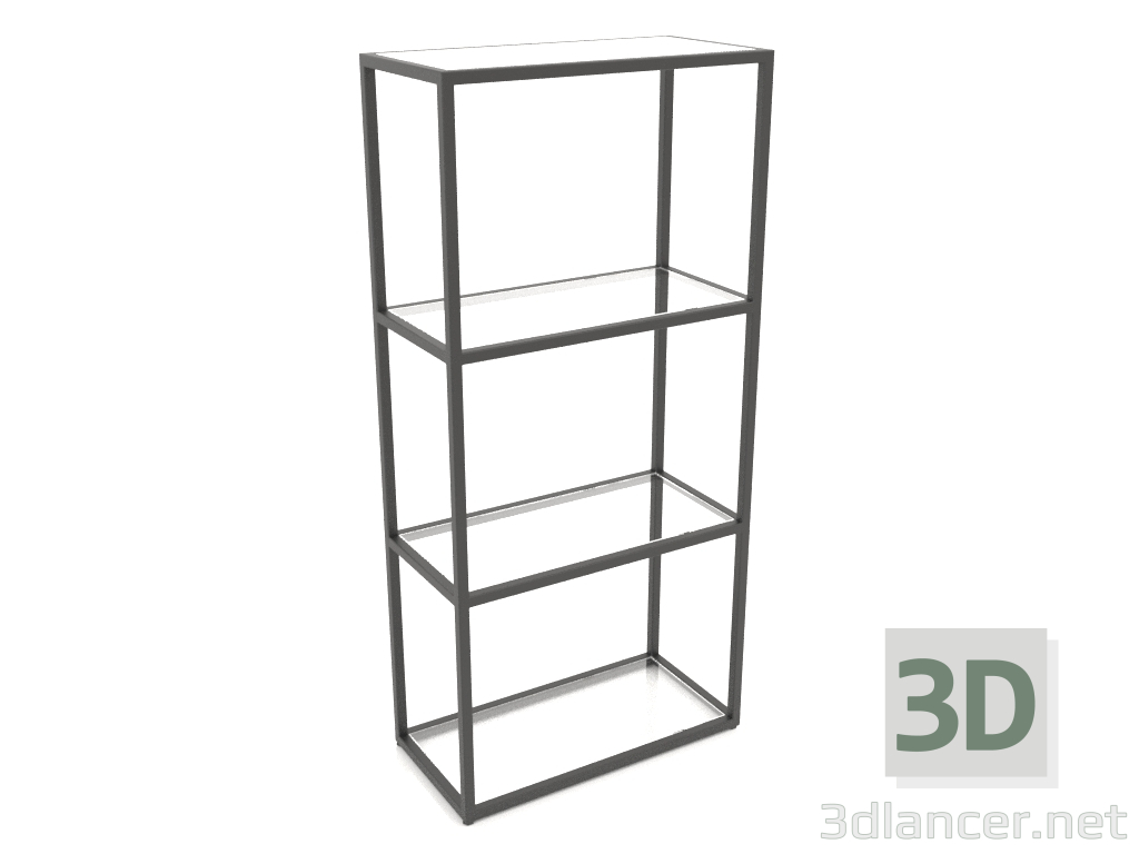 3d model Rectangular rack (GLASS, 60x30x128, 4 shelves) - preview