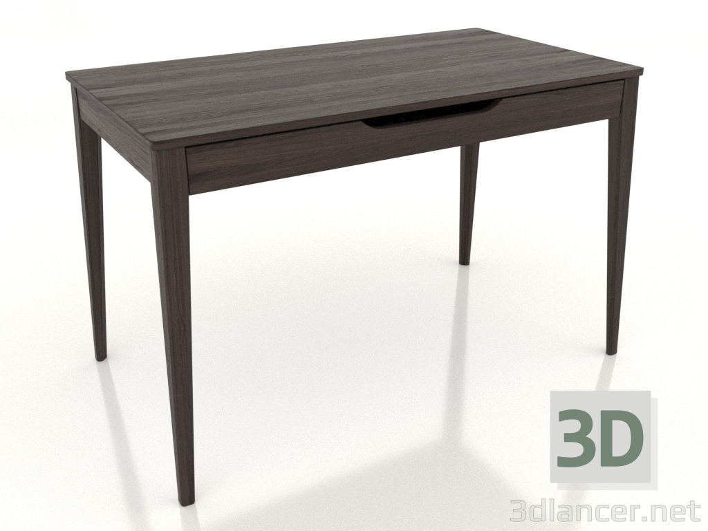 3D Modell Schreibtisch LIGHT 1200x700 mm (Esche-Nussbaum) - Vorschau