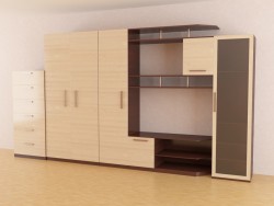 The wall-unit  for the living room