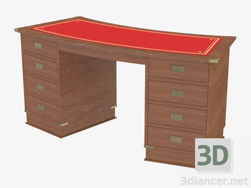 3d model Escritorio con una mesada de decoración - vista previa