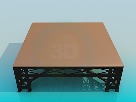 modello 3D Tavolino da salotto - anteprima