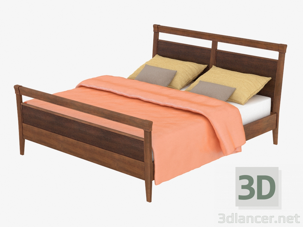 modello 3D Letto matrimoniale (cr 14) - anteprima