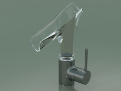 Single lever basin mixer 140 with glass spout (12116340)