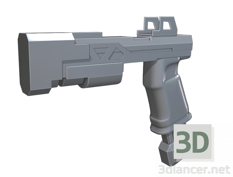 3d модель Пістолет апекс – превью