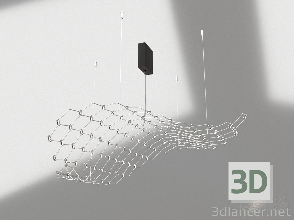 Modelo 3d Luminária pendente MANTA (opção 5) - preview