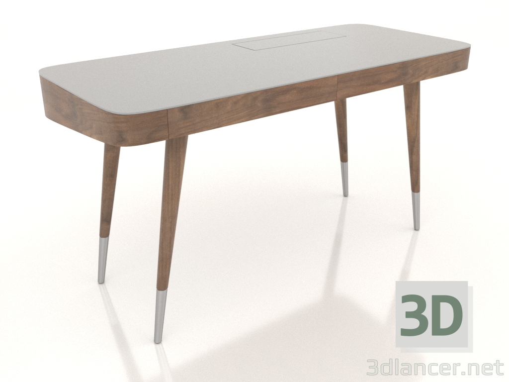 3d model Escritorio Newton (140, nogal) - vista previa