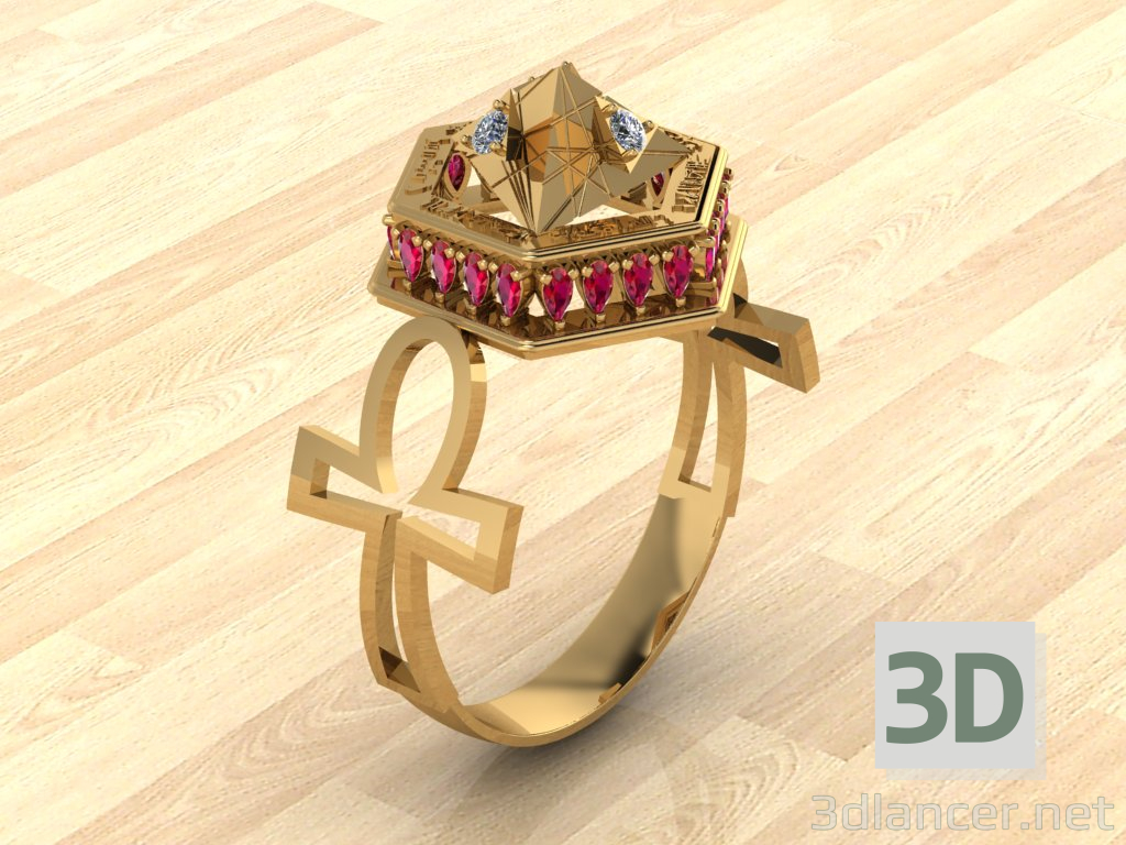 modèle 3D de Bague Piramis acheter - rendu