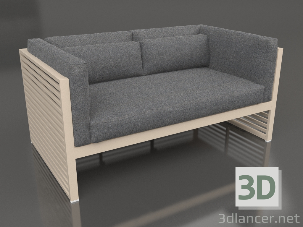 3D Modell 2-Sitzer-Sofa (Sand) - Vorschau