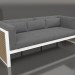 3d model 3-seater sofa (White) - preview