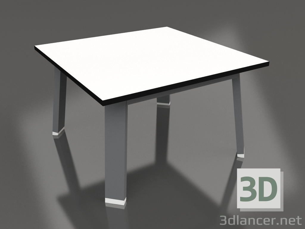 3d model Mesa auxiliar cuadrada (Antracita, Fenólico) - vista previa