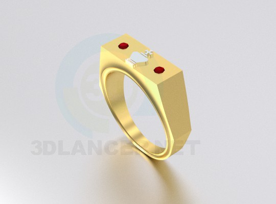 modèle 3D bague - preview