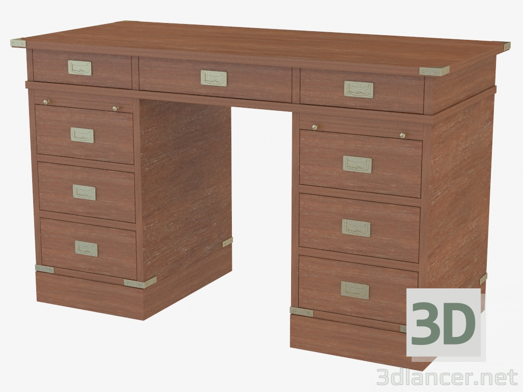 modèle 3D bureau dans un style marin - preview