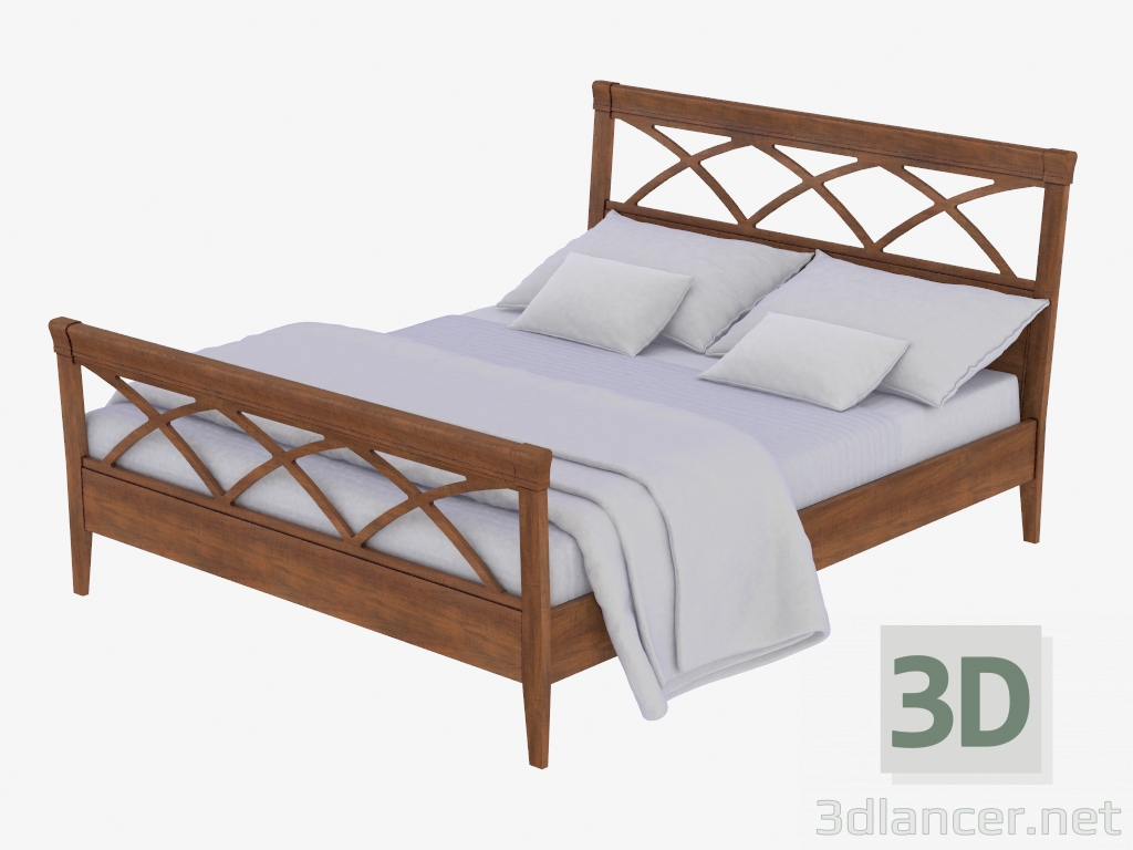 modello 3D Letto matrimoniale (cr 31) - anteprima