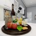 Bandeja, Comida, Bebidas 3D modelo Compro - render