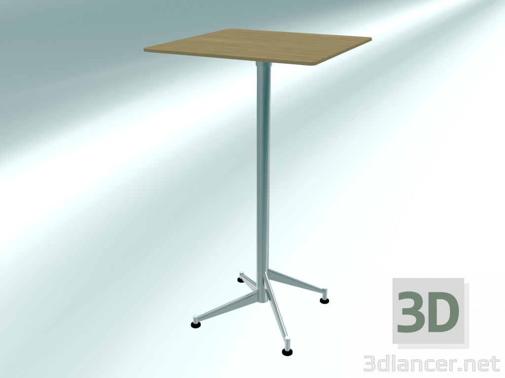 3d model Mesa de bar plegable SELTZ alta (60X60 H110 presentada) - vista previa