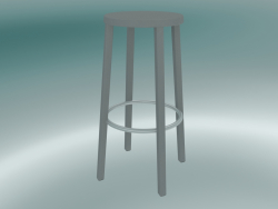 Tabouret Tabouret BLOCCO (8500-00 (76 cm), gris cendré, aluminium sablé)