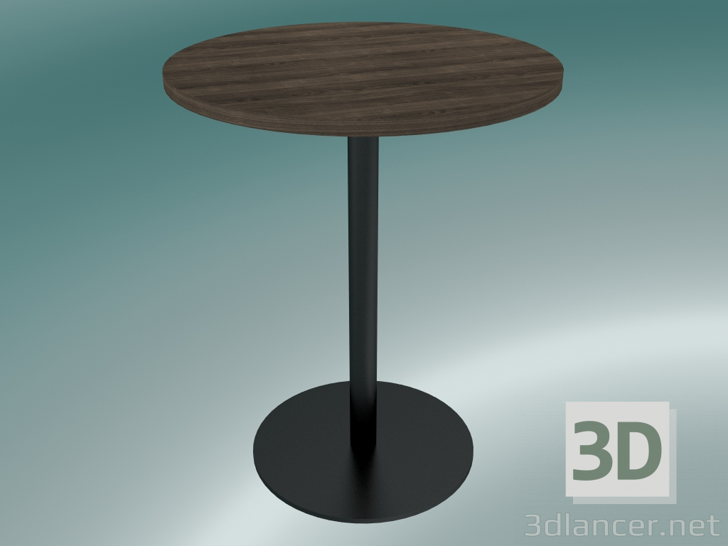 3d model Mesa de comedor Nærvær (NA9, Ø60cm, H74cm, Roble aceitado ahumado) - vista previa