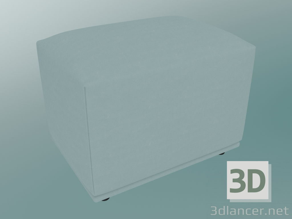 3D Modell Poof Echo (38 x 52 cm, Forest Nap 912) - Vorschau