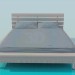 3d model Bed with a fillet around the perimeter of the bed - preview