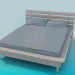 3d model Bed with a fillet around the perimeter of the bed - preview