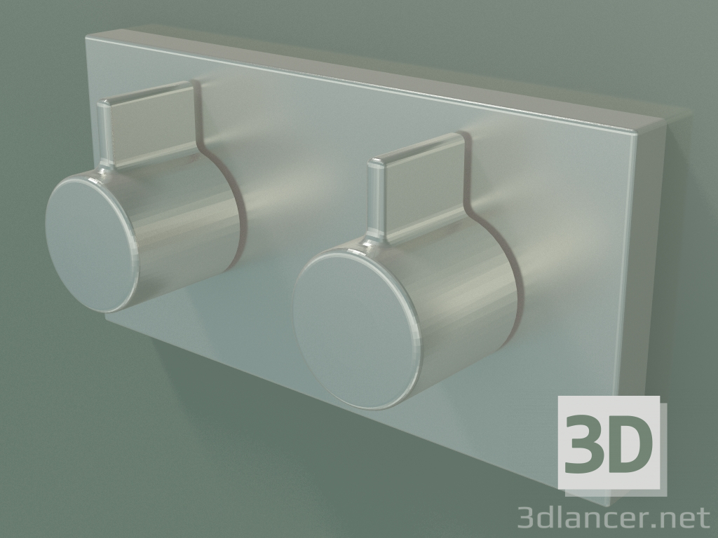 3d model Mezclador termostático de agua con regulador de caudal (36325985-06) - vista previa