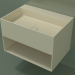 modello 3D Lavabo sospeso Giorno (06UN43301, Bone C39, L 72, P 50, H 48 cm) - anteprima