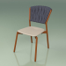 modèle 3D Chair 220 (Métal Rouille, Polyuréthane Résine Taupe, Ceinture Rembourrée Gris-Bleu) - preview