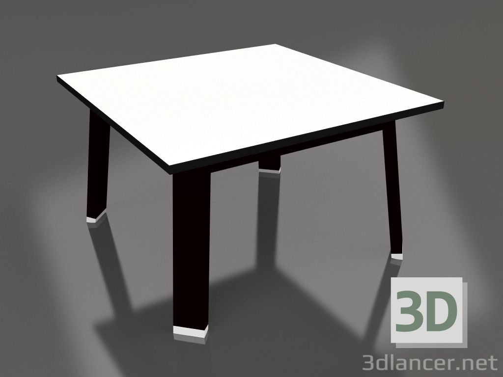 modèle 3D Table d'appoint carrée (Noir, Phénolique) - preview