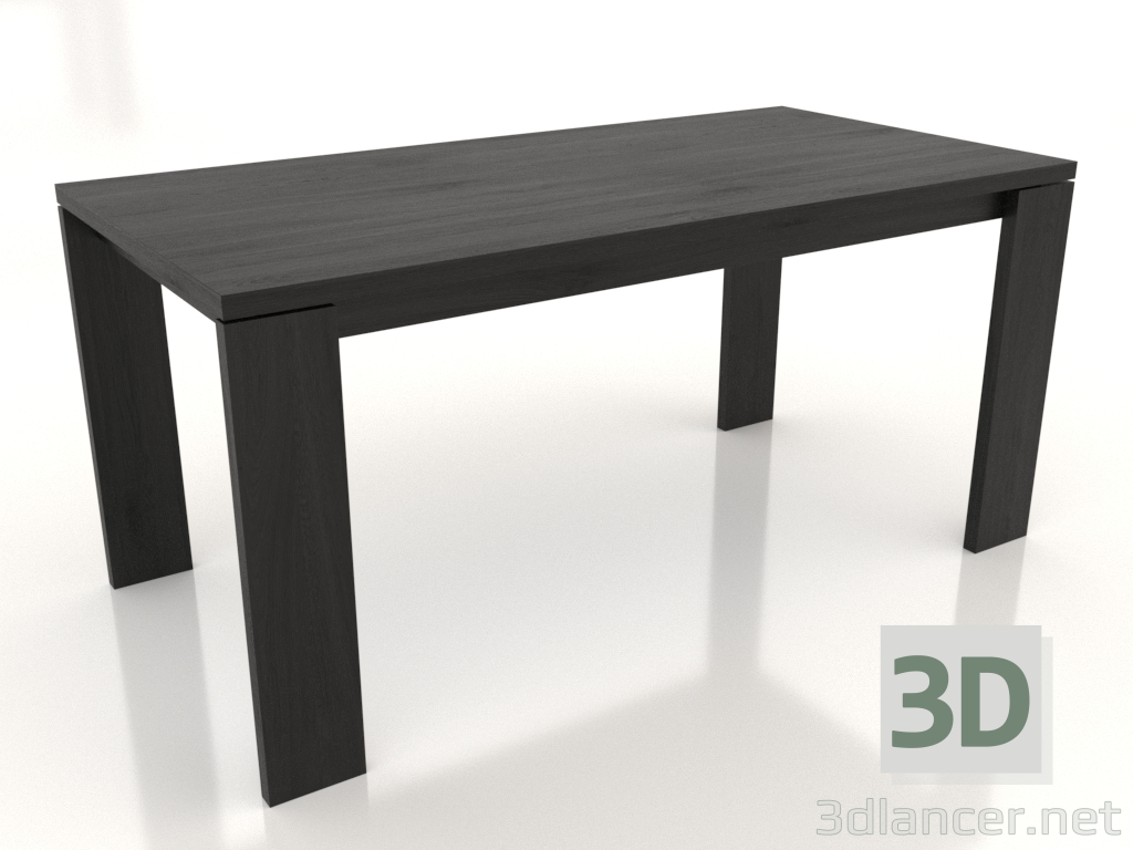 3d model Dining table BLANK 1600x800x750 mm (black oak) - preview