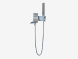 Bath set with double control with spout and hand shower Si (SI2081)