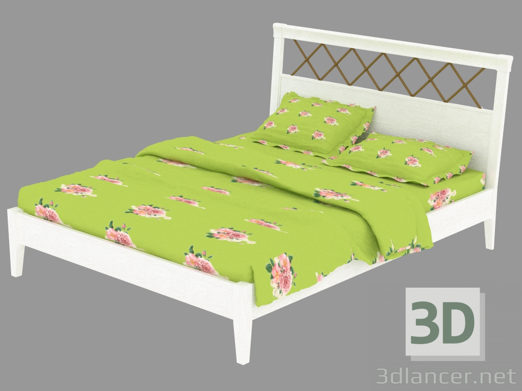 3D Modell Doppelbett - Vorschau