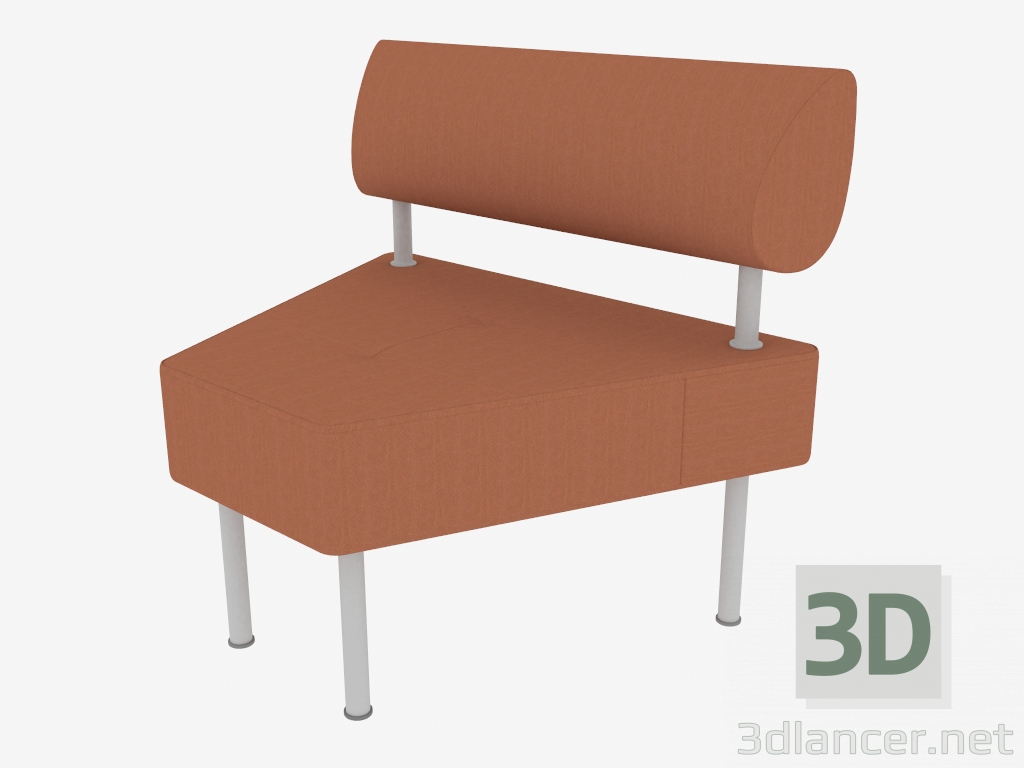 3d model Kare armchair (23) - preview