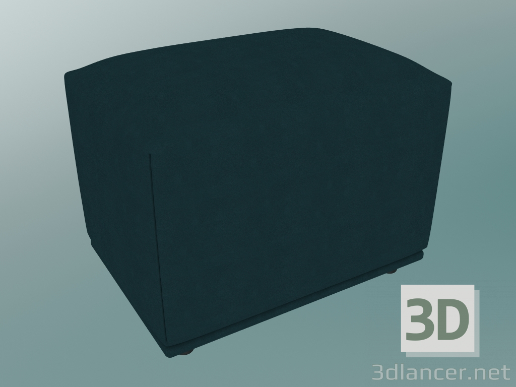 modello 3D Pouf Echo (38x52 cm, Forest Nap 992) - anteprima