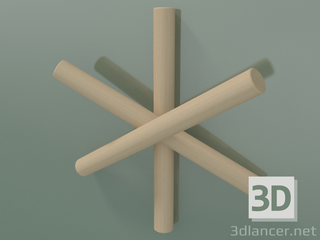 3d model Clothes hanger Logs (712-107) - preview