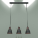 3d model Pendant lamp 50173-3 (black) - preview