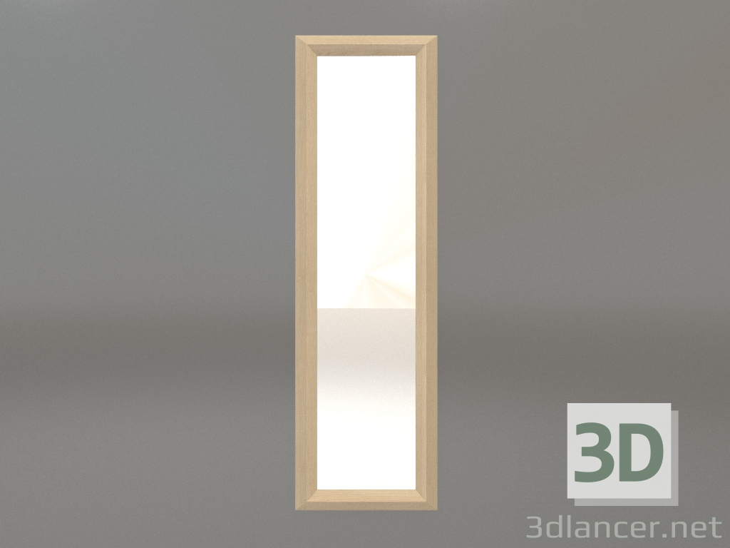 3d model Espejo ZL 06 (450x1500, blanco madera) - vista previa