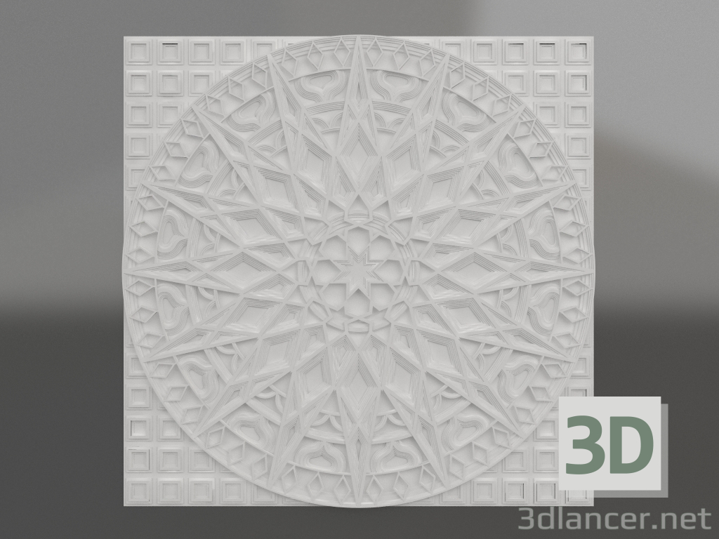 modèle 3D Bas-relief Sol - preview