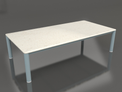 Mesa de centro 70×140 (Gris azul, DEKTON Danae)