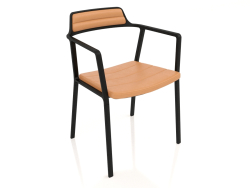 Silla VIPP451 (cuero, ocre)