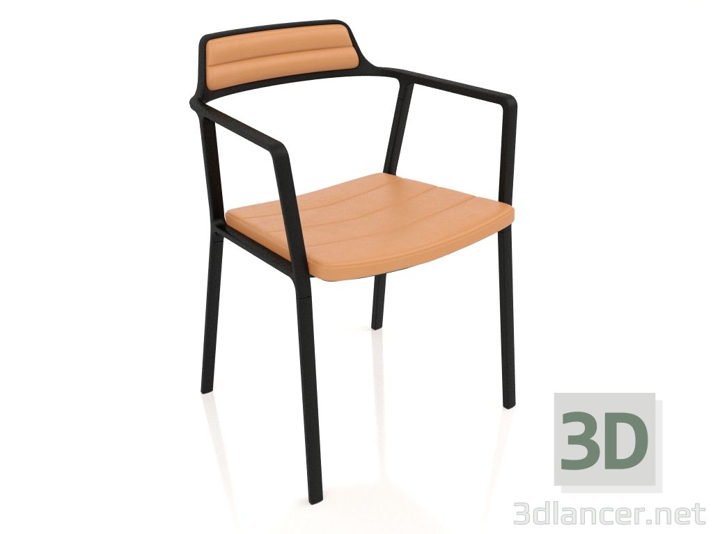 3d model Chair VIPP451 (leather, ocher) - preview