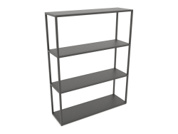 Rectangular rack (METAL, 100x30x128, 4 shelves)