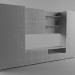 3d model La unidad de pared para el salón 2 - vista previa