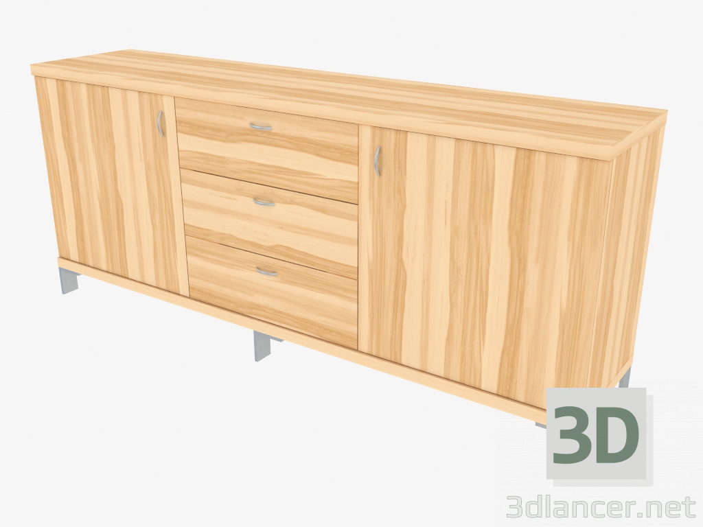 3d model Buffet de tres secciones (150-27-1) - vista previa