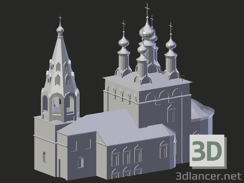 3d model Ryazan. Iglesia de la Epifanía - vista previa