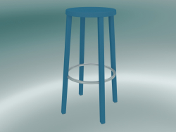 Tabouret Tabouret BLOCCO (8500-00 (76 cm), bleu cendré, aluminium sablé)