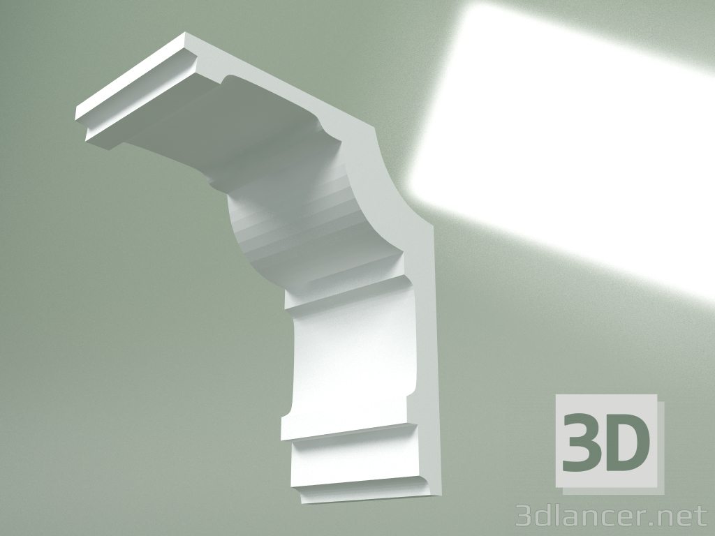 Modelo 3d Cornija de gesso (plinto de teto) KT442 - preview